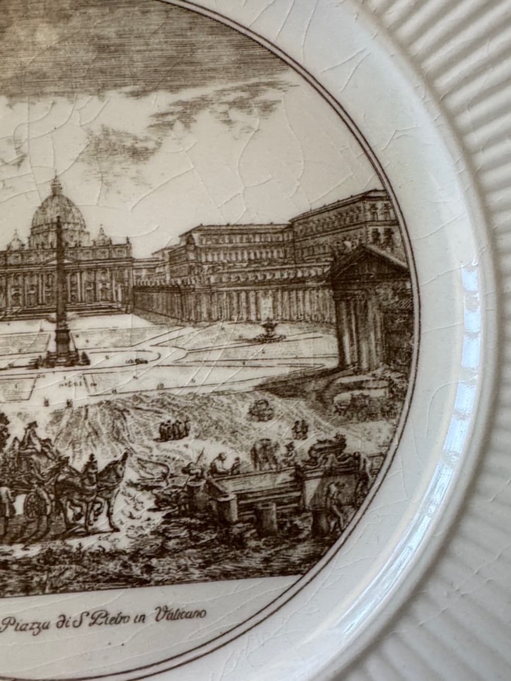 Vintage Wedgwood Rome Plate – Piazza di San Pietro Vatican - Picture 6 of 10